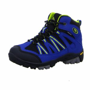 Stiefel Jungen blau blau/schwarz/Lemon 34